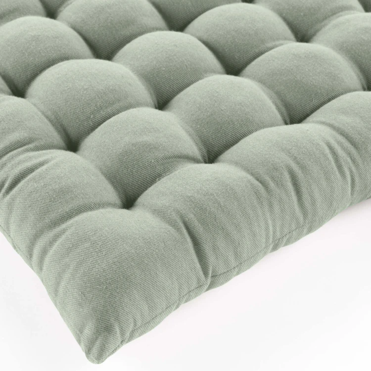 Gesteppte Sitzfläche aus Baumwolle und recyceltem Polyester