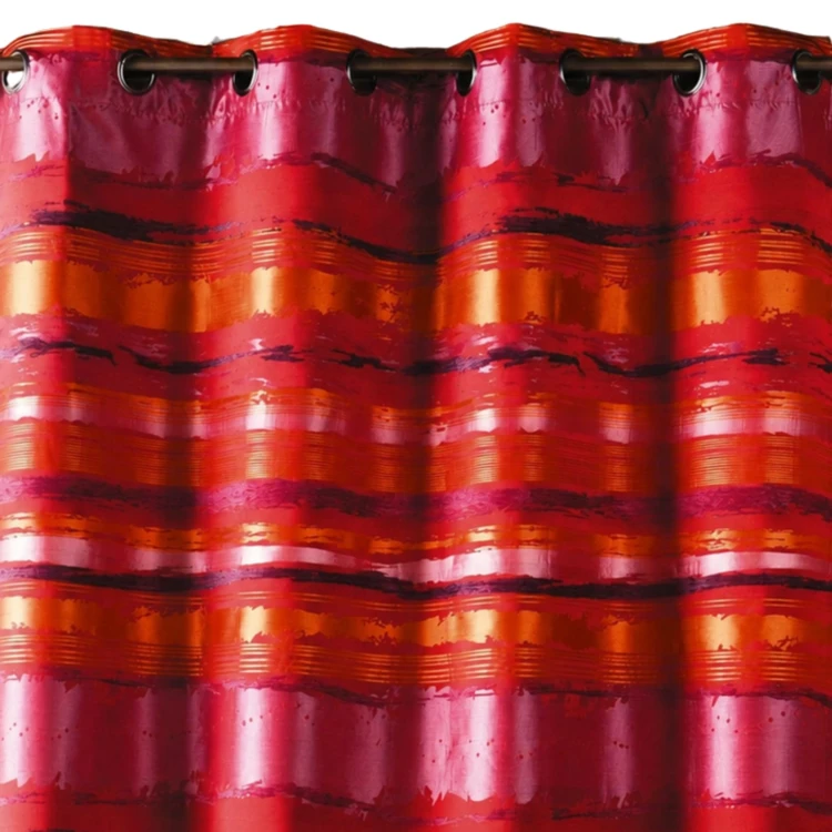 Bunter Jacquard-Vorhang mit Streifenmuster
