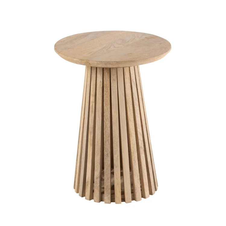 Mesa de centro de madera de mango natural
