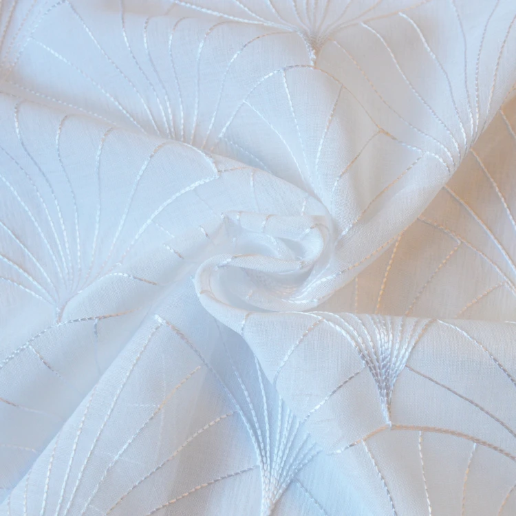 Cortinas bordadas Art Deco