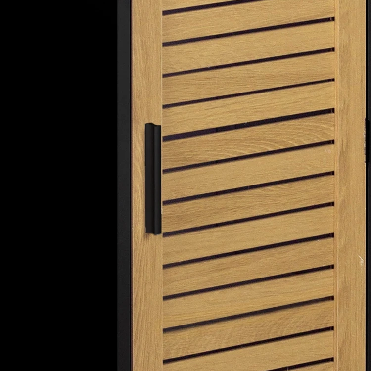 Badezimmerschrank mit Lamellentür und Stauraum