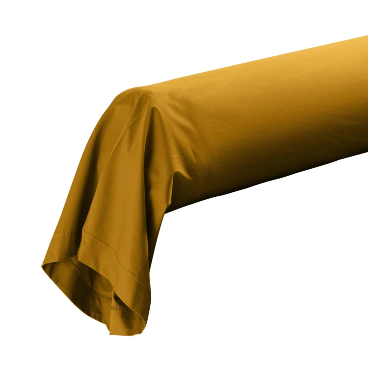 Funda de almohada de percal de algodón de 78 hilos, acabado bourdon