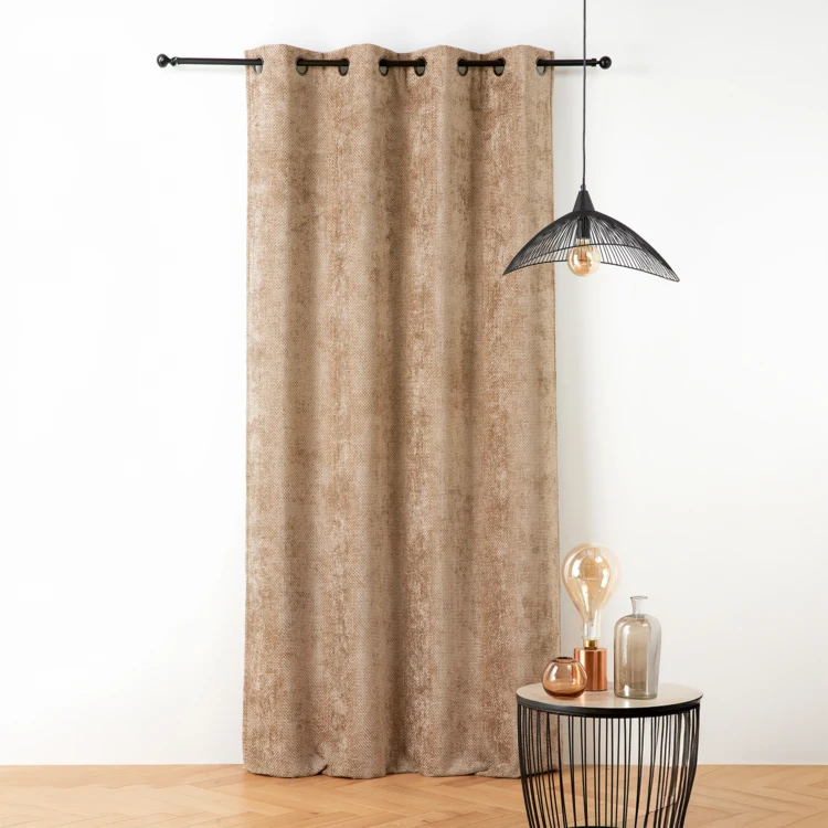 Rideau thermique et phonique velours chenille