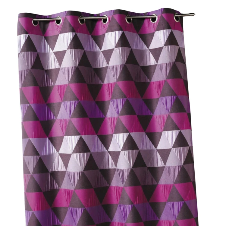 Cortina jacquard triangular
