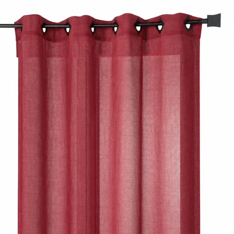 Voilage rose grande largeur