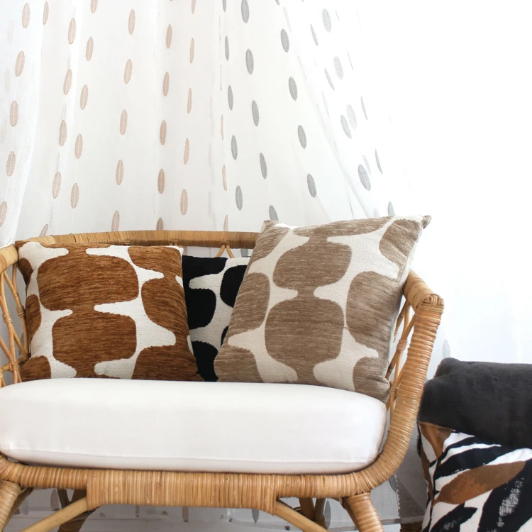 Cuscino decorativo moderno in jacquard sfoderabile