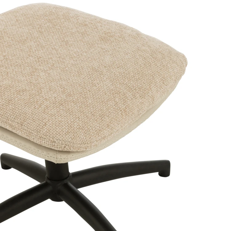 Fauteuil relax pivotant et repose pied