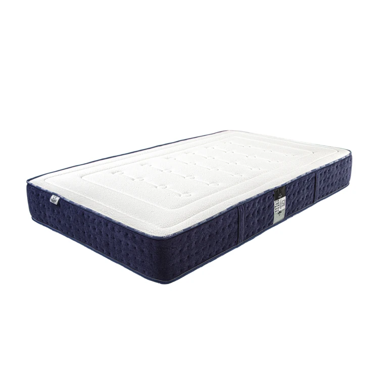 Ensemble matelas mousse 24 cm et sommier blanc