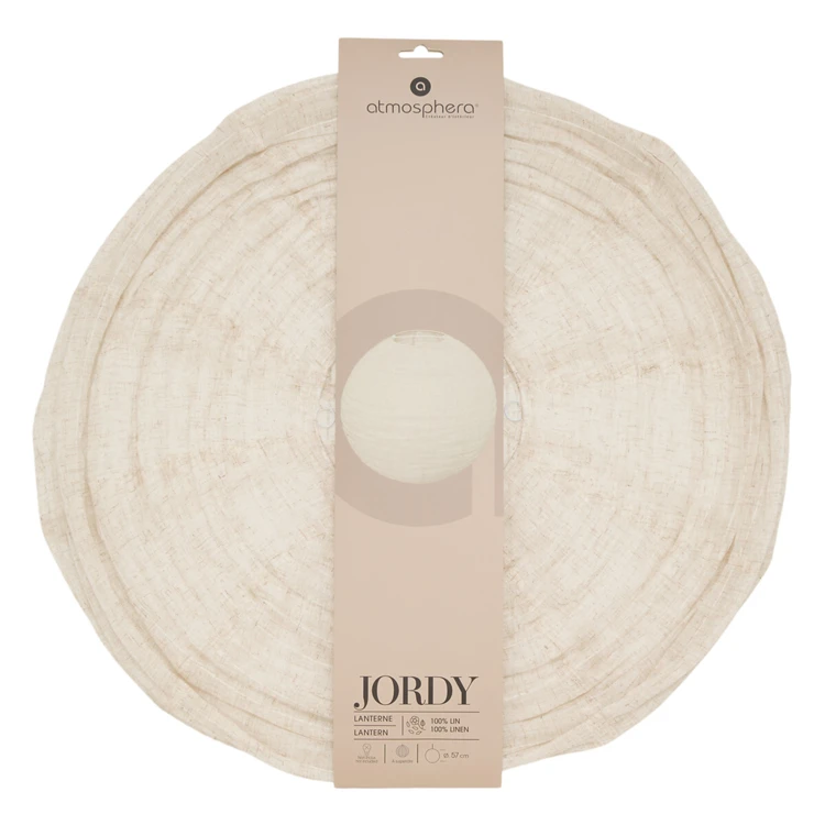 Farol japonés de lino – 35 cm