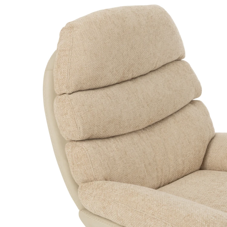 Fauteuil relax pivotant et repose pied