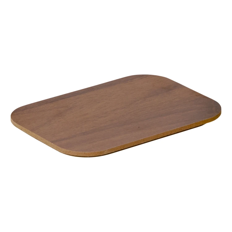 Contenitore con coperchio in PET e legno