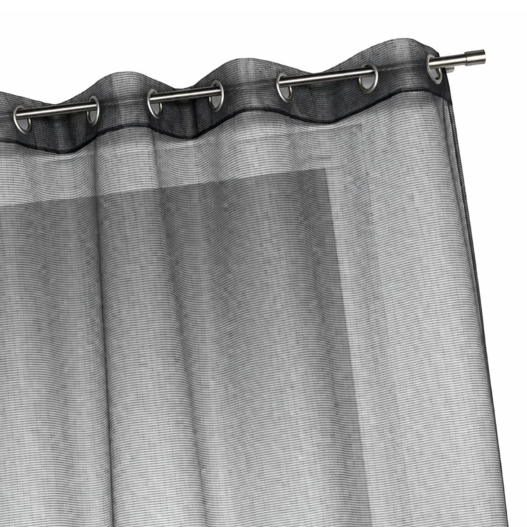 Organza voile met fijne horizontale strepen