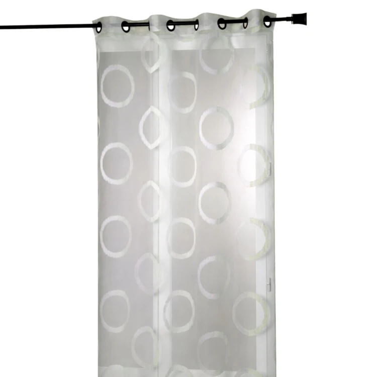 Jacquard organza voile met rond patroon