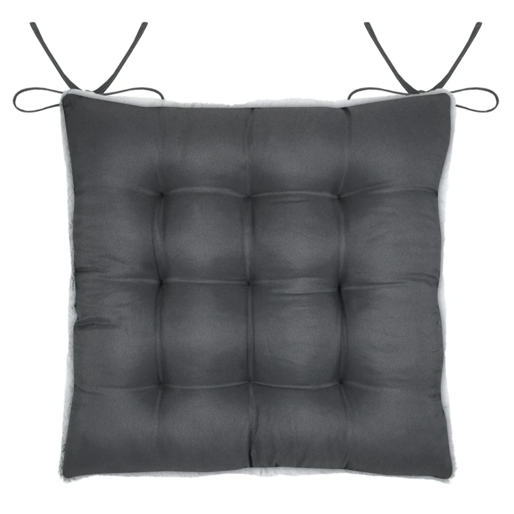 Galette de chaise imitation fourrure