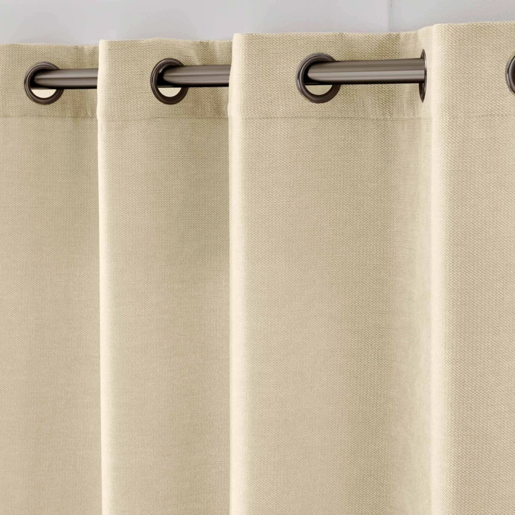 Lichtdurchlässiger Vorhang mit Ösen aus Chenille-Samt