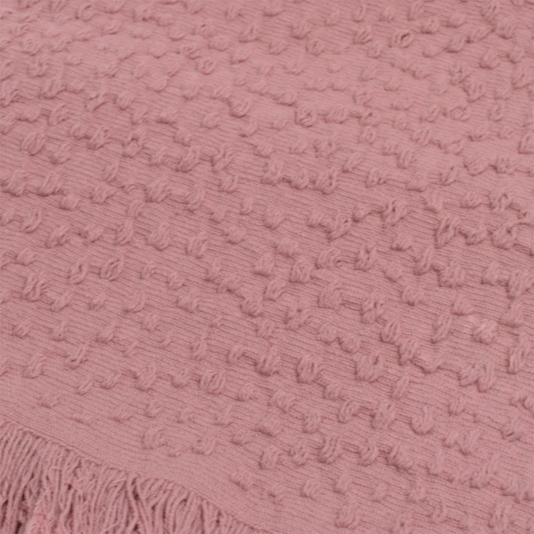 Plaid aus Baumwoll-Jacquard mit Wassertropfenmuster