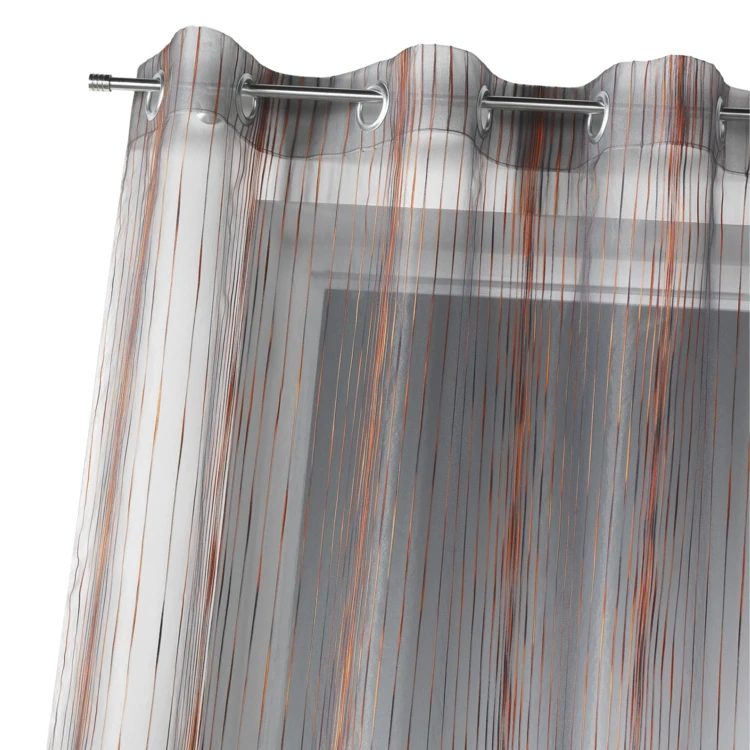Vorhang Organza gewebte vertikale Streifen