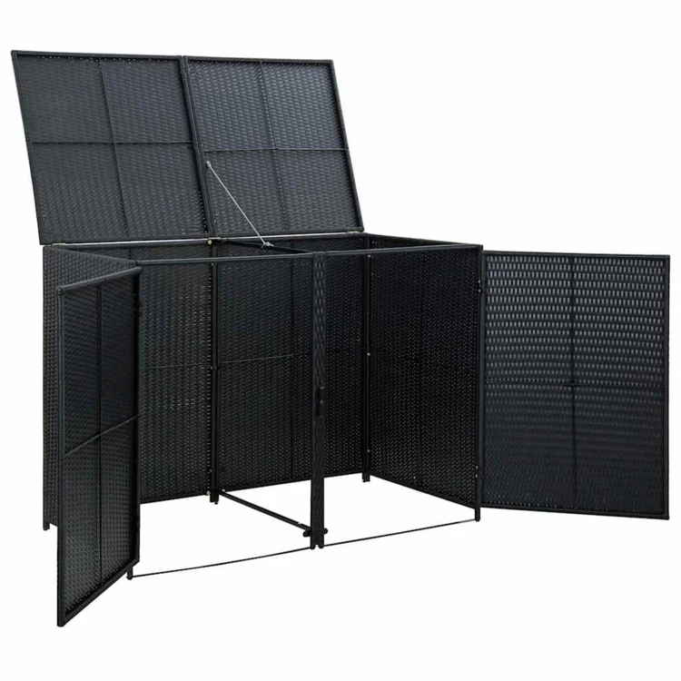 Abri pour poubelles double