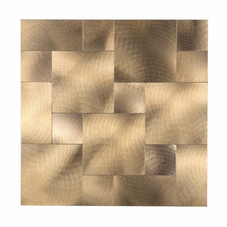 Lot de 4 crédences adhésives murales 3D effet tressé