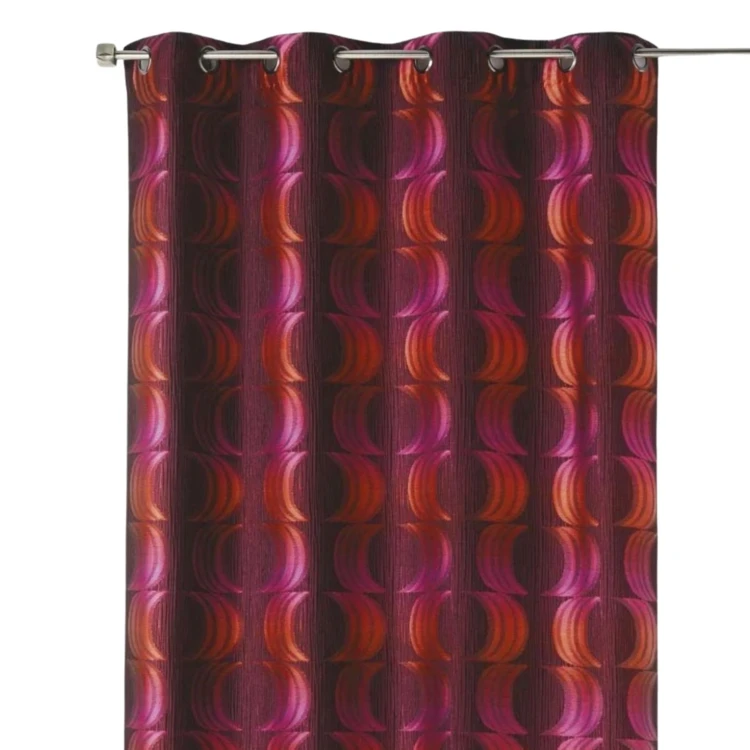 Jacquard-Lichtvorhang mit Halbmondmotiven
