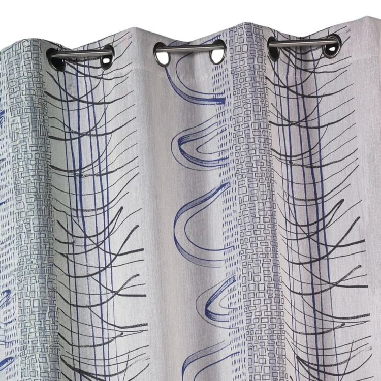 Cortina jacquard estampado gráfico