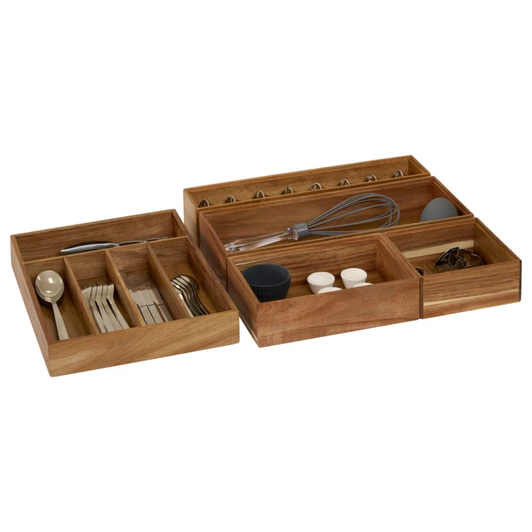 Schubladenorganizer aus Holz
