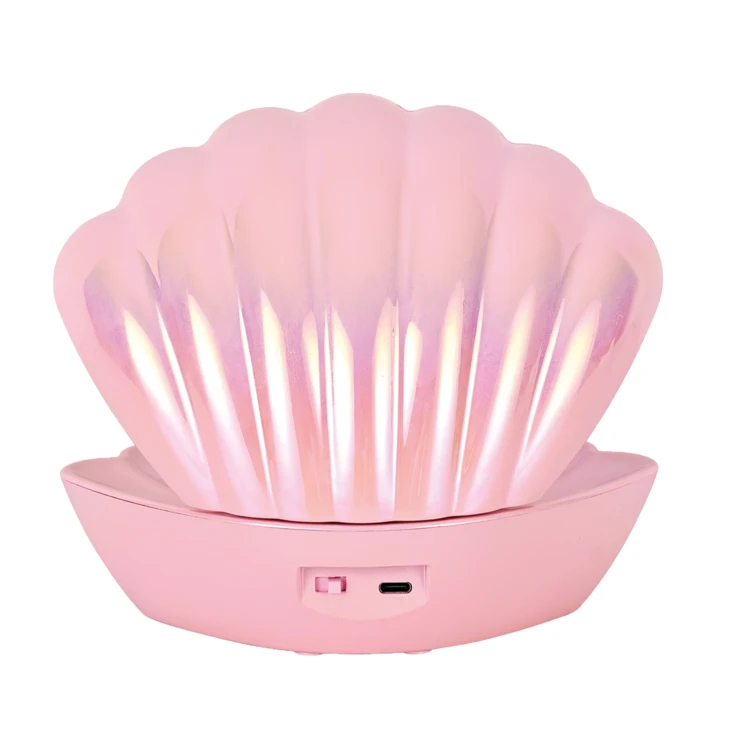 Candeeiro de concha iluminado com efeito brilhante