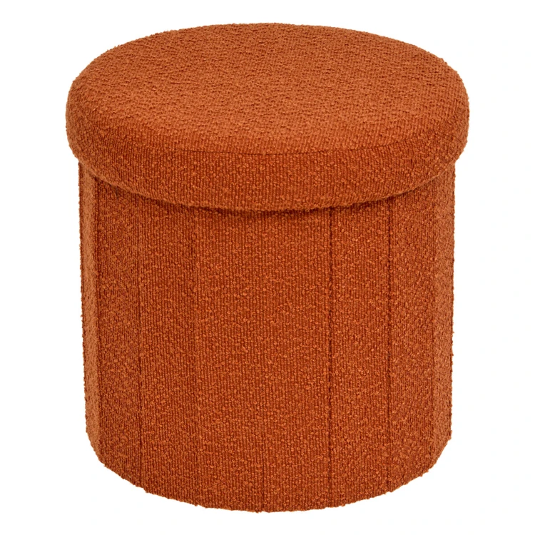Puf plegable con espacio de almacenamiento integrado