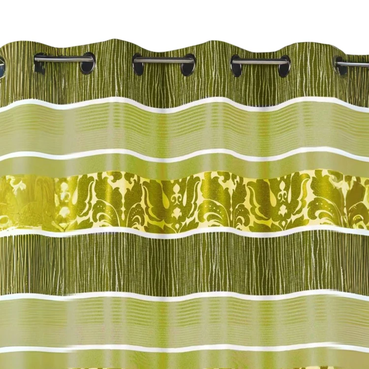 Rideau occultant jacquard à rayures horizontales colorées