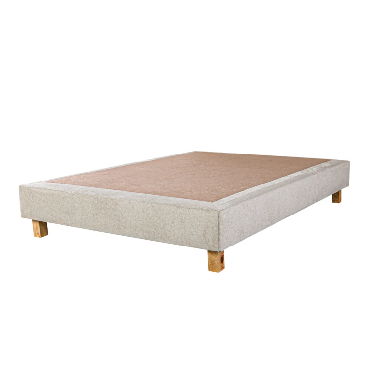 Ensemble matelas ressorts ensachés 26 cm et sommier beige