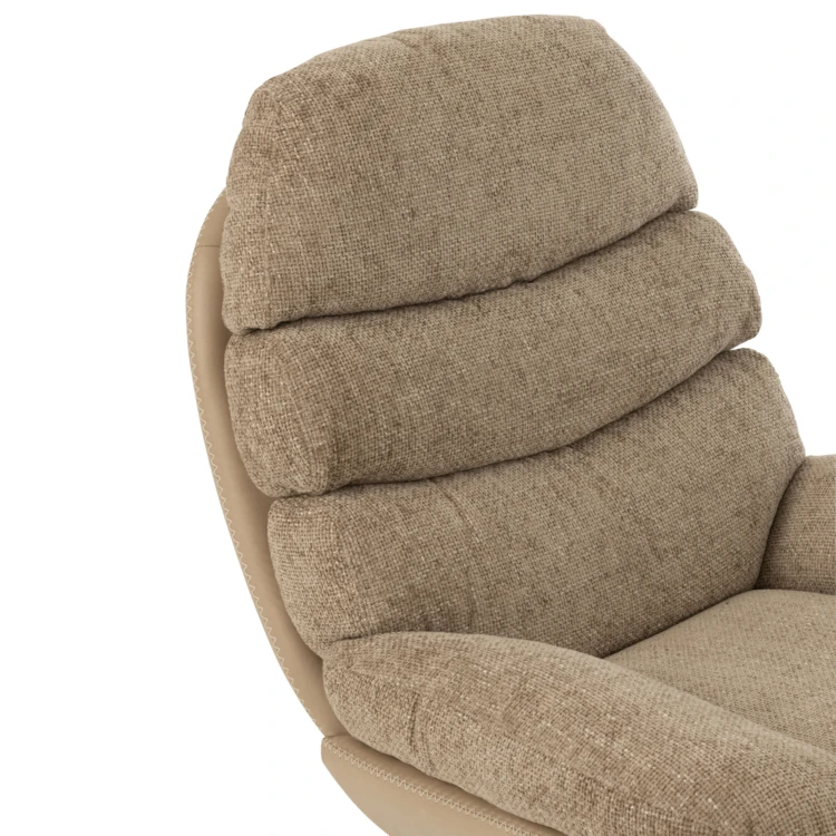Fauteuil relax pivotant et repose pied