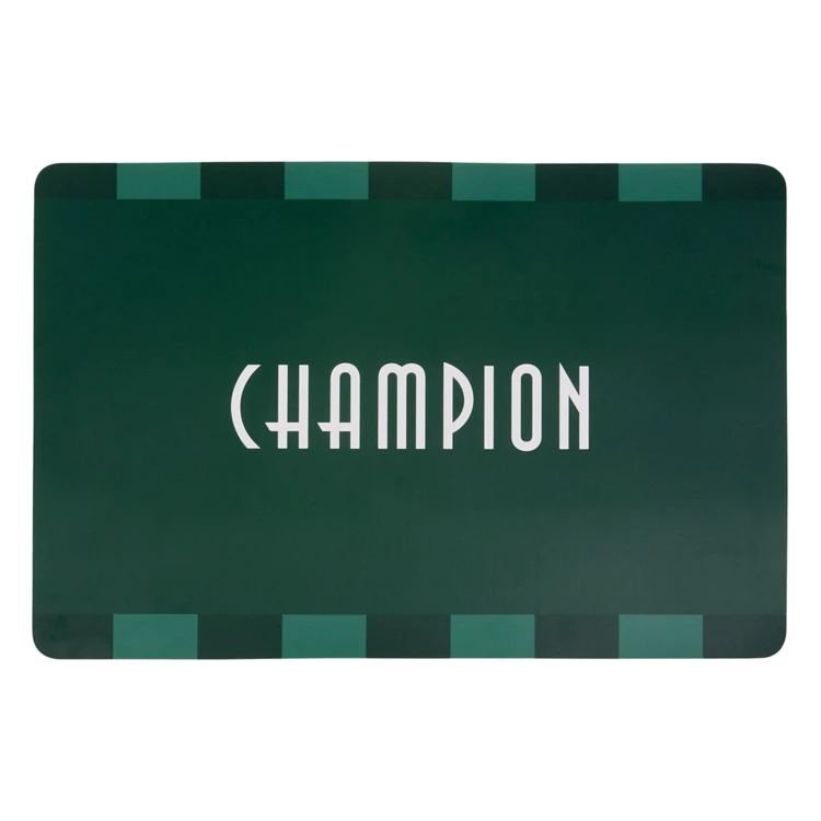 Set de table rectangulaire avec inscription champion