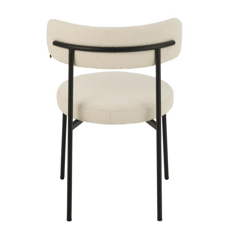 Chaise salon effet bouclette