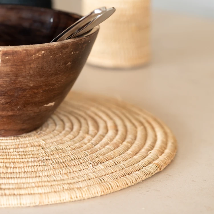 Dessous de plat en raphia