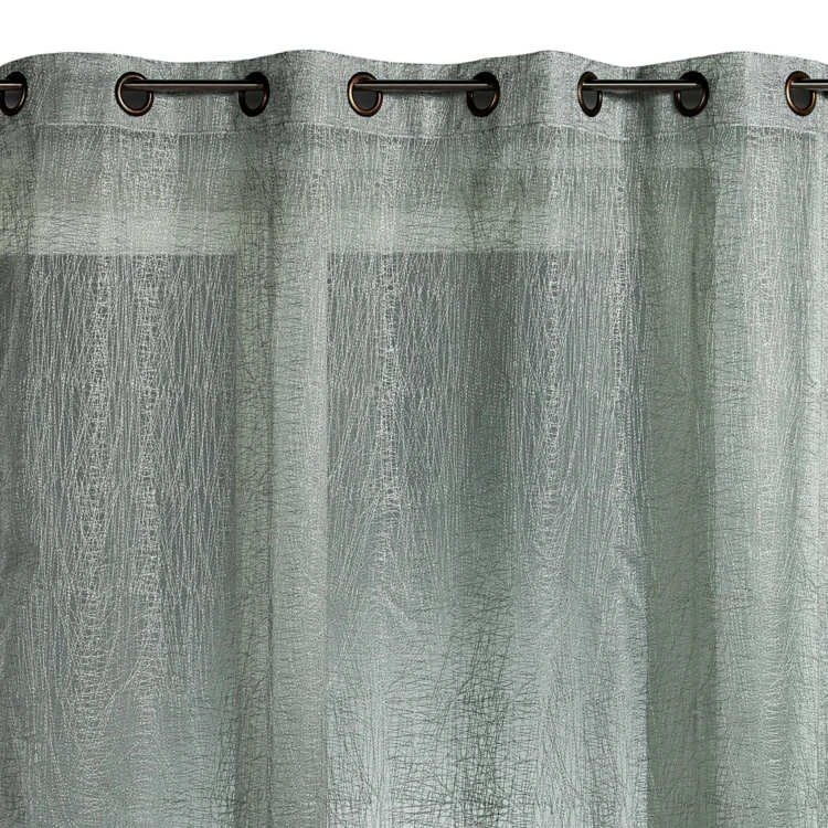 Voilage organza brodé prêt à poser