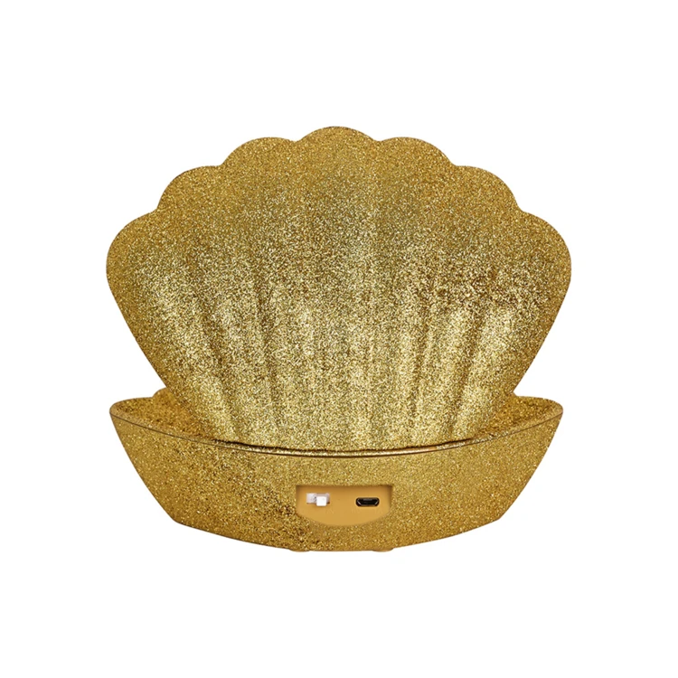 Candeeiro de concha iluminado com efeito brilhante