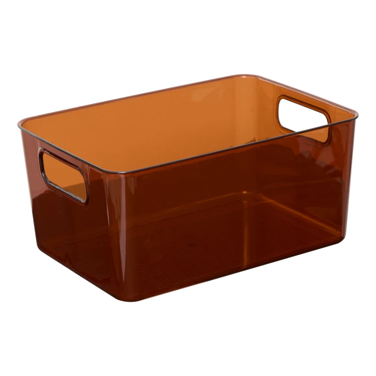 Contenitore con coperchio in PET e legno