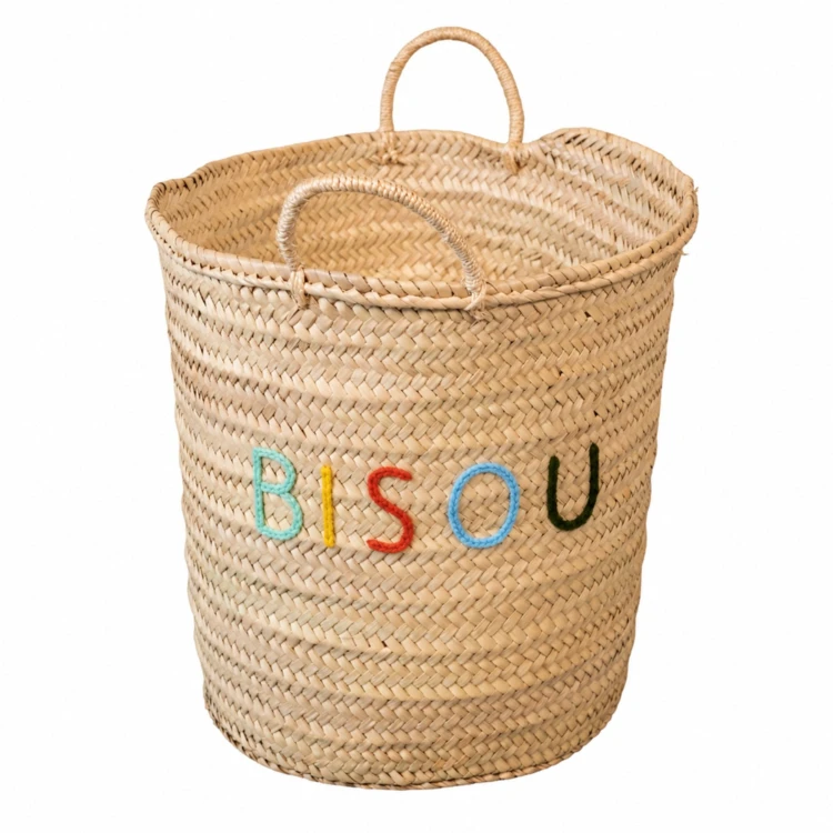 Panier de rangement multicoulor BISOU
