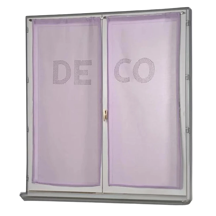 Par de cortinas transparentes com strass «DECO»