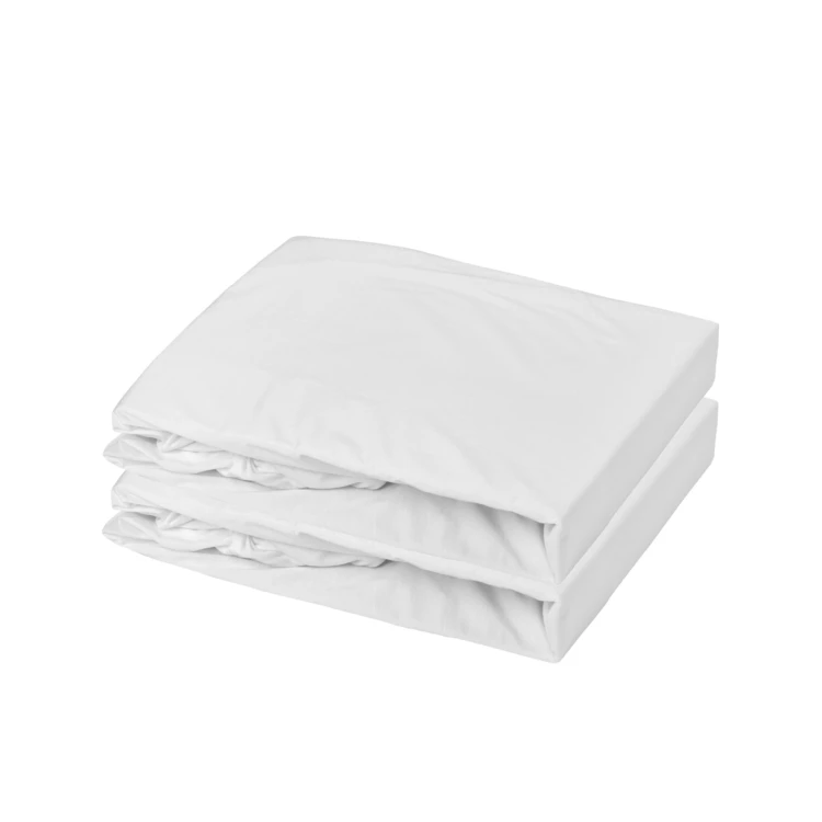 Set di 2 lenzuola per culla in cotone elasticizzato