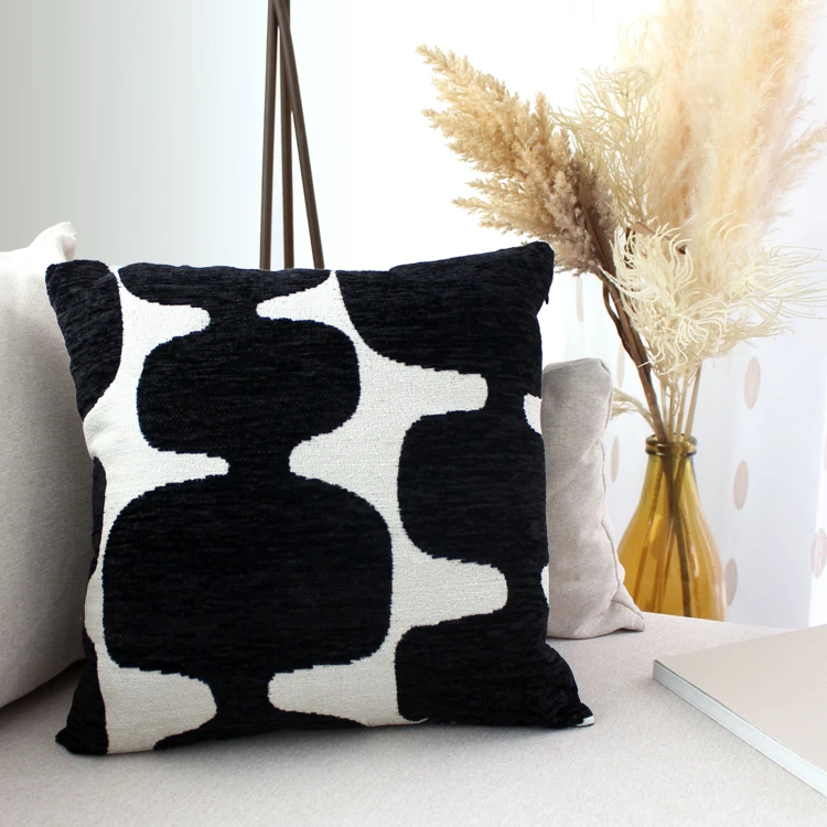 Cuscino decorativo moderno in jacquard sfoderabile