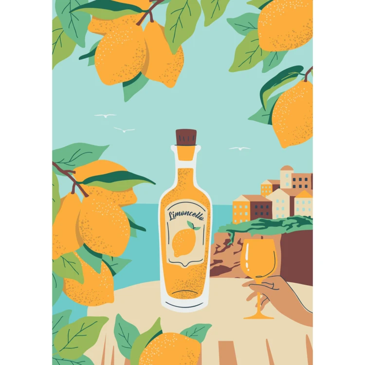 Lot de 3 torchons Limoncello