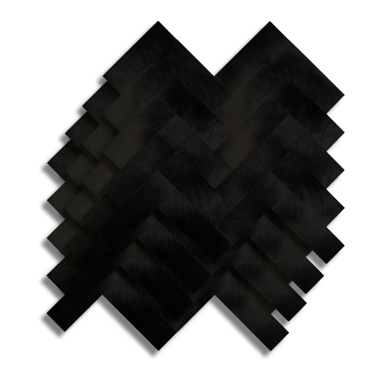 Lot de 4 crédences adhésives murales 3D effet chevron