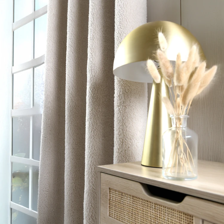 Rideau effet peau lainée ultra doux