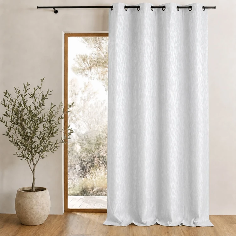 Cortina difusora de jacquard estampado