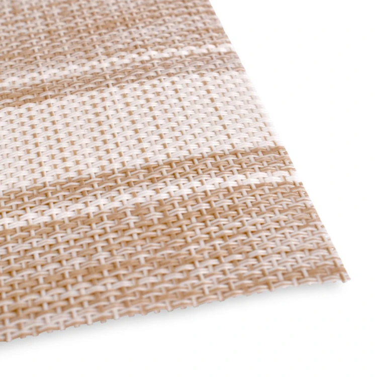 Individual rectangular tejido a rayas