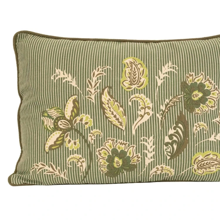 Coussin décoratif en polylin motif floral