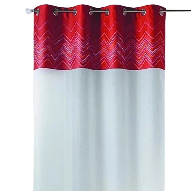 Jacquard-Vorhang mit Fischgrätenmuster