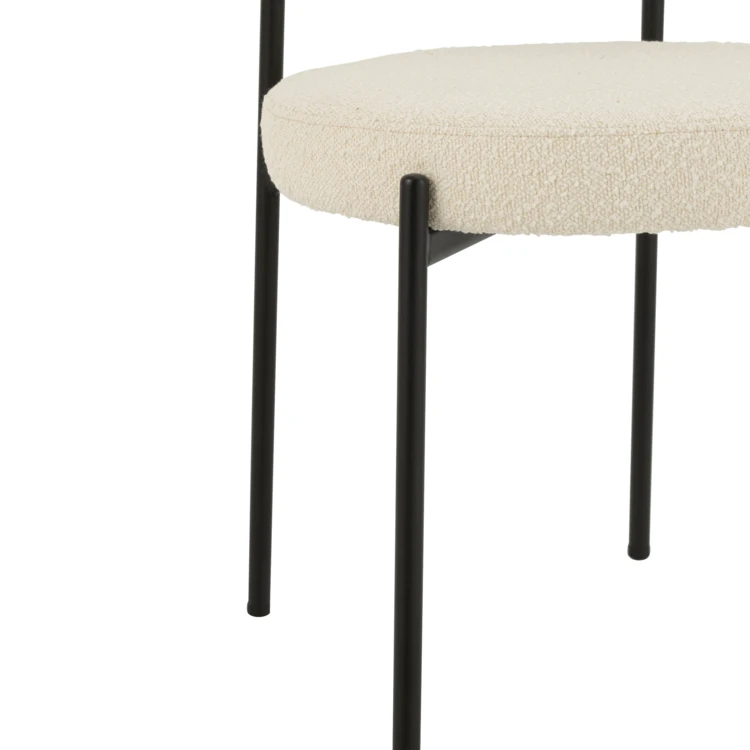 Chaise salon effet bouclette