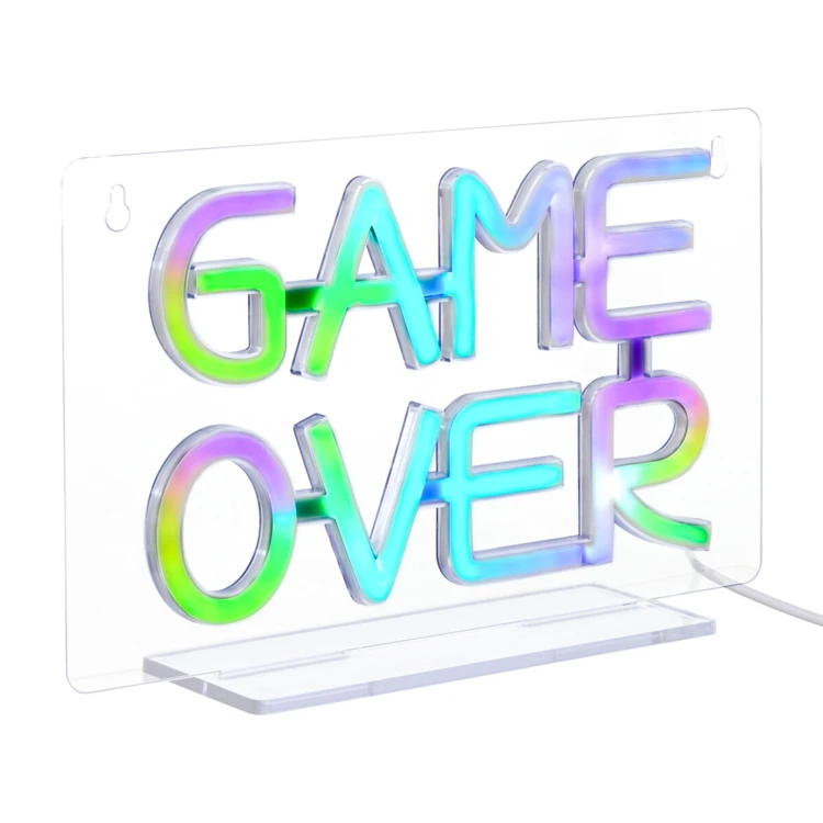 Néon LED Game Over à poser